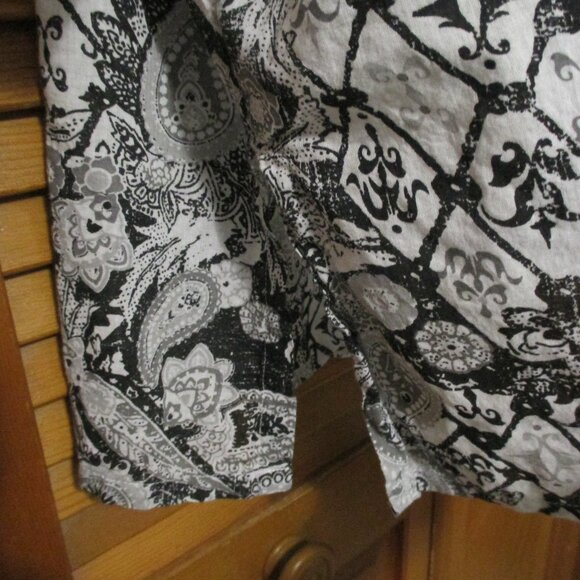 Avenue top black & gray V neck with bling lightweight tunic blouse size 22W - Picture 7 of 9